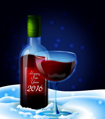 Winter Wine Vector Download
