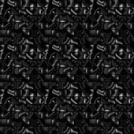 Glossy Black Brick Seamless Pattern