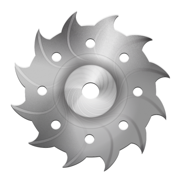 Industrial design vector 3D spinning blade