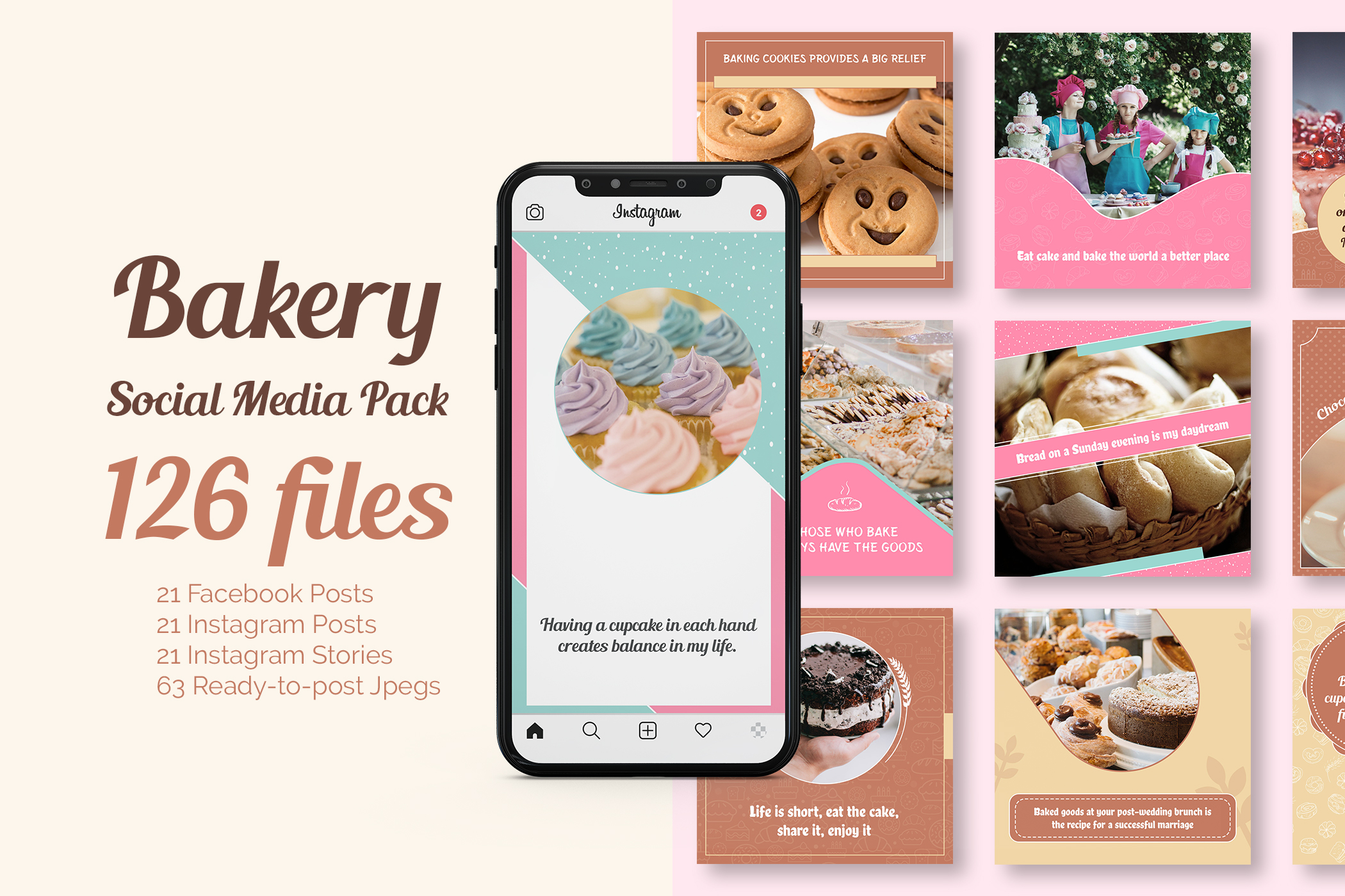 Social Media Post Templates for Bakery and Catering Businesses